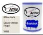 Preview: Mitsubishi, Dover White Pearl, W69: 500ml Lackdose, von ATW Autoteile West.